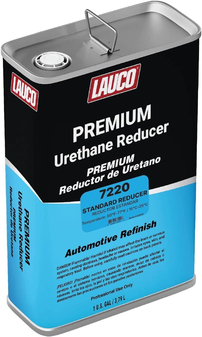 LAUCO Standard Urethane Grade Reducer (7220), 1 Gallon, 60°F - 77°F - for Automotive Paint and Industrial Paint Use - High Performance Automotive Grade - Image 1